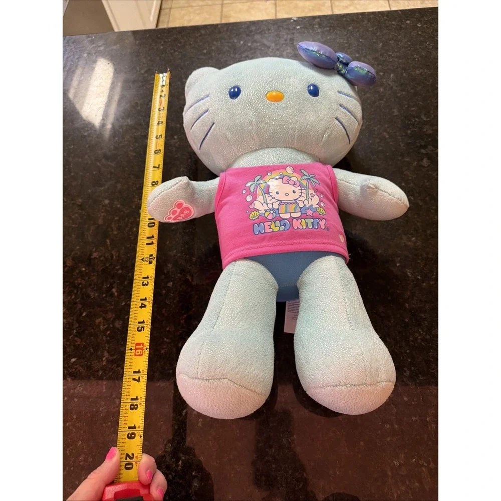 Build A Bear Sanrio Hello Kitty Summer Waves Plush Seafoam Shimmer BAB 18